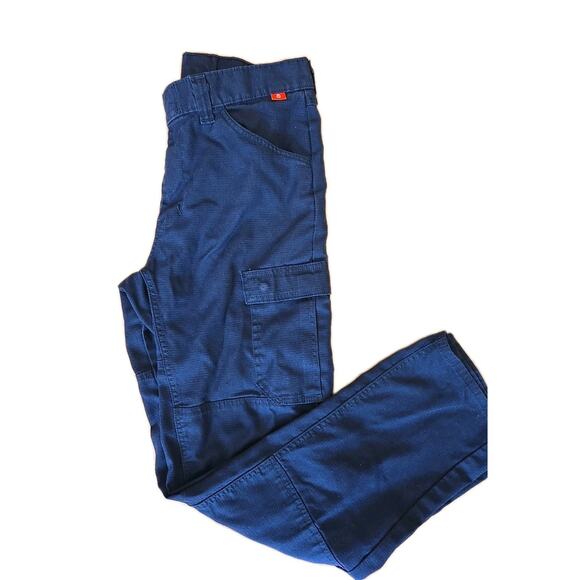 BULWARK FR Cargo Pants Mens 32x32 Navy Blue Flame Resistant Westex G2 Fabric - Picture 7 of 7